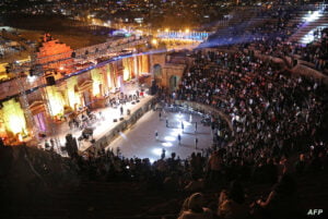 Lebanese singer Assi al-Hallani Performs at the Jerash Festival of Culture and Arts